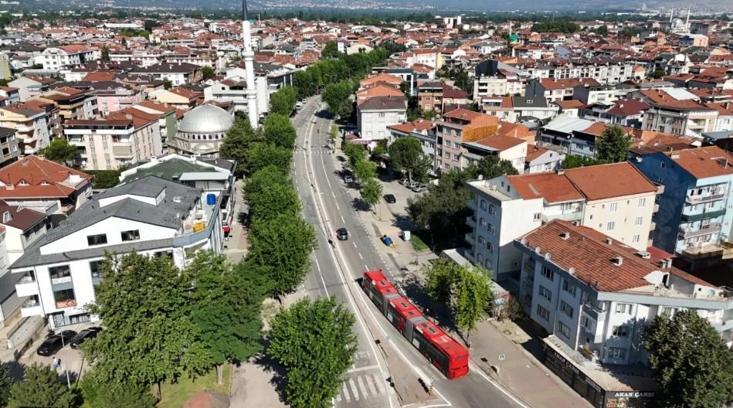 İnegöl’de metrobüs için test sürüşü yapıldı