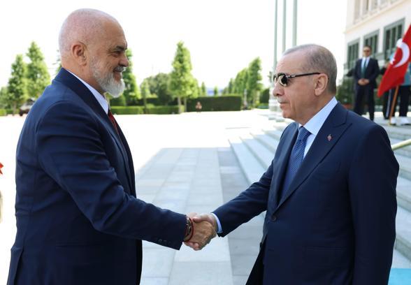 Cumhurbaşkanı Erdoğan, Arnavutluk Başbakanı Rama'yı kabul etti