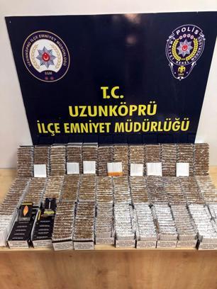 İşyerinde 10 bin 40 kaçak sigara ele geçirildi; 1 gözaltı