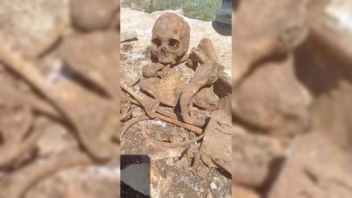 Malatya'da inşaat kazısında insan kemikleri bulundu