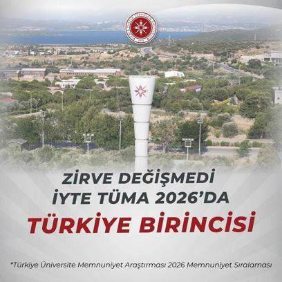 İYTE, öğrenci memnuniyetinde 2026'da da Türkiye birincisi oldu