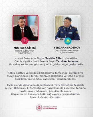 Bakan Çiftçi, Kazakistanlı mevkidaşı Sadenov ile görüştü