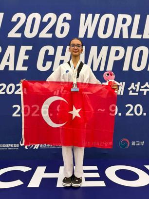 Milli tekvandocu Serpil Melek Tüfekçi’den Güney Kore’de bronz madalya