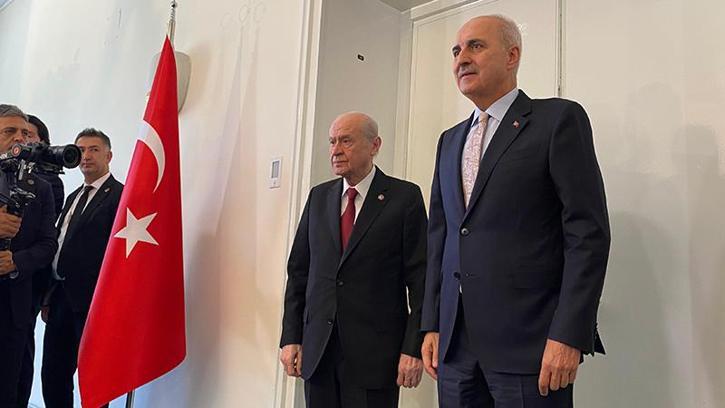 TBMM Başkanı Kurtulmuş, Bahçeli'yi ziyaret etti