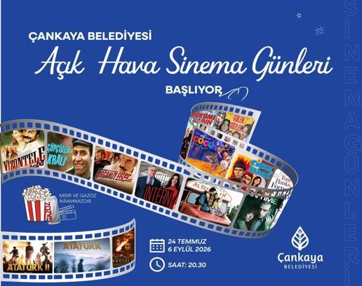 Çankaya’da Açık Hava Sinema Günleri başlıyor