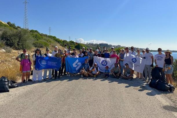 Akkuyu NGS çalışanları, santralin inşa edildiği bölgede çevre temizliği yaptı
