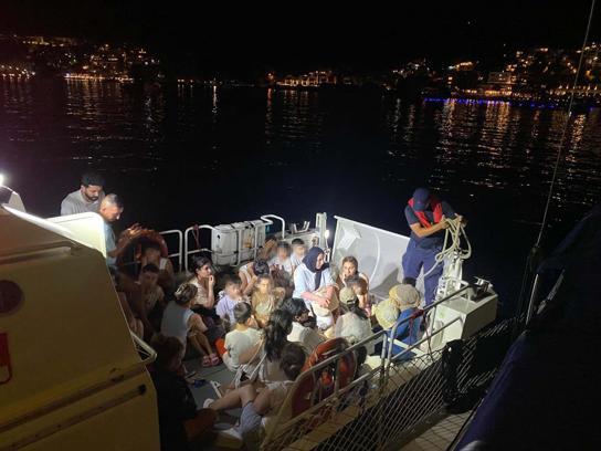Bodrum'da 40 kaçak göçmen yakalandı