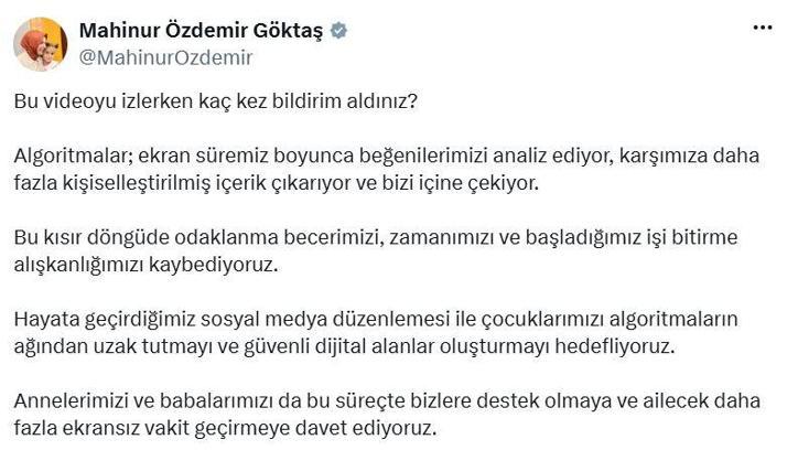Bakan Göktaş: Çocuklarımıza güvenli dijital alanlar oluşturmayı hedefliyoruz