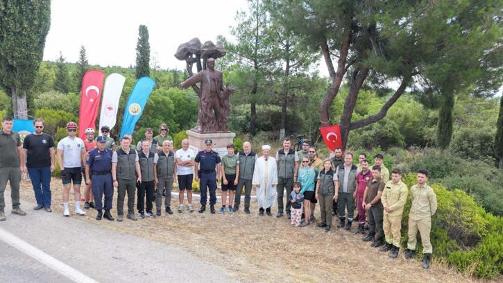 Çanakkale'de orman yangınında şehit olan bölge müdürü törenle anıldı
