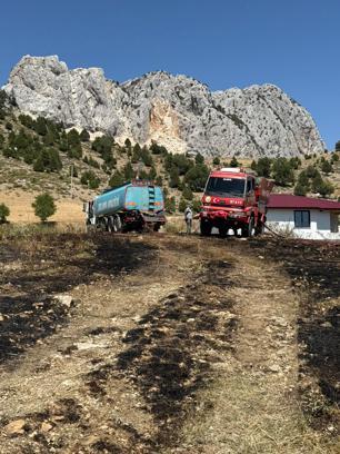Otluk yangını söndürüldü