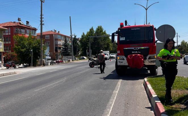 Kütahya’da arazöz ile çarpışan motosikletin sürücüsü yaralandı