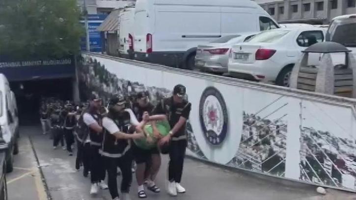 İstanbul'da 7 organize suç örgütüne düzenlenen operasyonda gözaltına alınan 28 kişi adliyeye sevk edildi