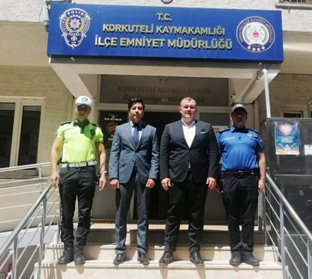 Kaymakam Yılmazer'den emniyete ziyaret