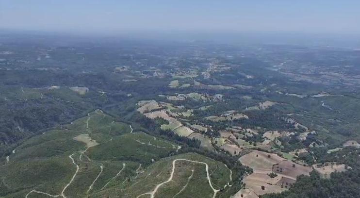 Kadirli'de dron destekli orman yangını gözetimi