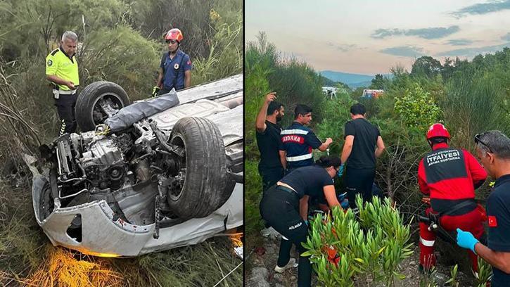 Muğla’da otomobil şarampole yuvarlandı: 1 ölü, 3 yaralı
