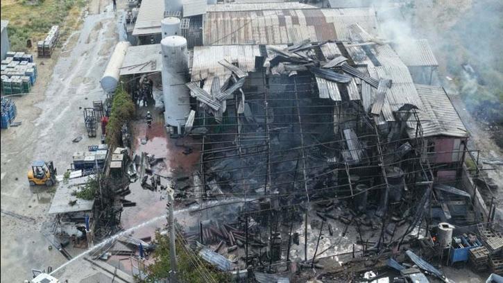 Dolum tesisinde patlama sonrası yangın: 2 ölü, 2 yaralı
