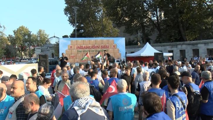 Üsküdar’da düzenlenen programda Gazze için yardım çağrısı