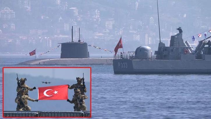 TEKNOFEST Mavi Vatan'da SAT ve SAS komandoları gösteri yaptı