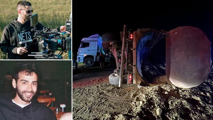 Beykoz'da set ekibini taşıyan otomobil kamyonla çarpıştı; kameraman Deniz hayatını kaybetti