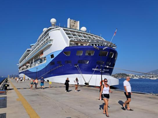 Bodrum’a kruvaziyerle 1813 turist geldi
