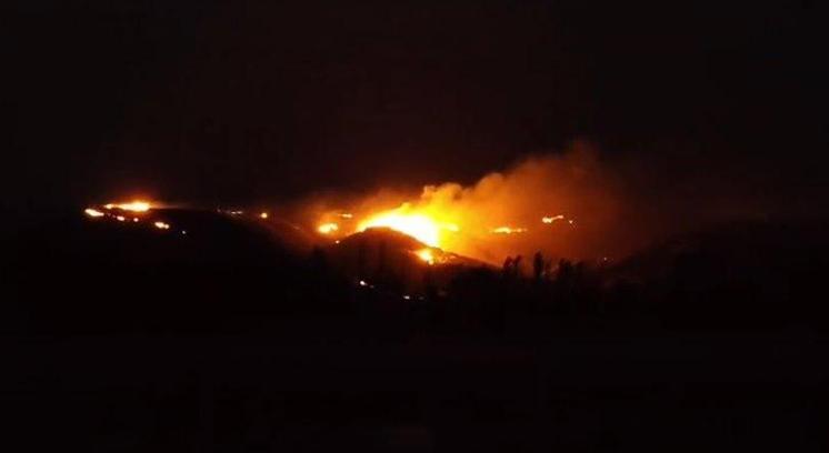 Çorum'da 4 ayrı noktada anız yangını