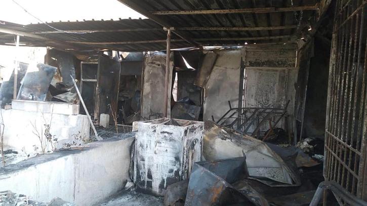 Gaziantep’te yanan ev kullanılamaz hale geldi