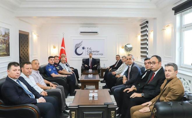 Çobanlar Kaymakam Vekili Ömer Nergiz göreve başladı