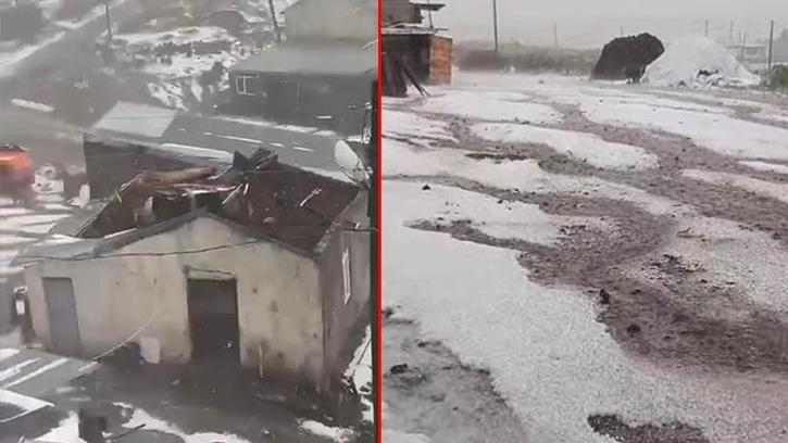 Çıldır’daki fırtınada 28 yapı hasar gördü