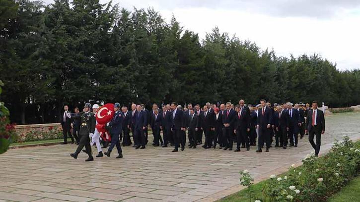 Anıtkabir'de '30 Ağustos Zafer Bayramı' töreni