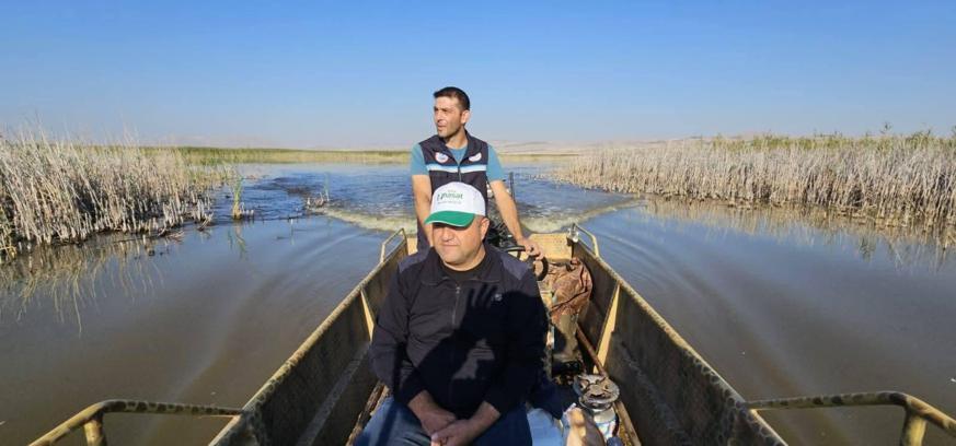 Karamık Gölü'nde su ürünleri denetimi