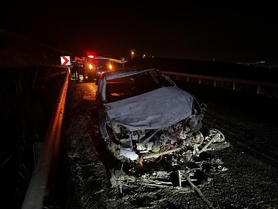 Kayseri’de çarpışan motosiklet ile otomobil yandı: 2 yaralı