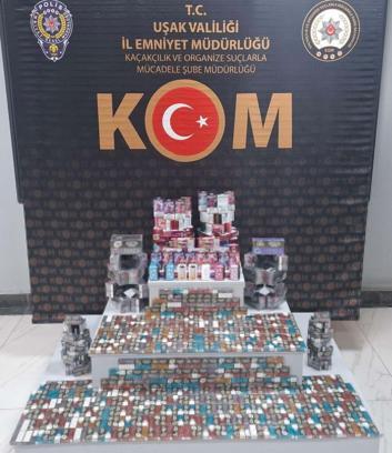 Uşak’ta 16 bin 200 adet bozulmuş enerji içeceği ele geçirildi