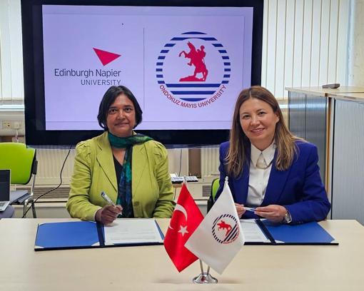 OMÜ ile Edinburgh Napier Üniversitesi arasında stratejik iş birliği protokolü imzalandı