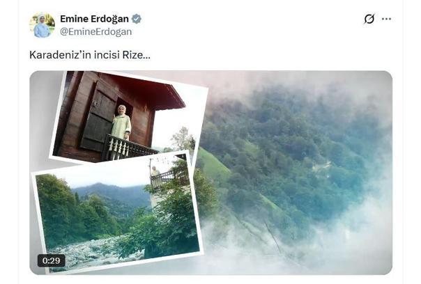 Emine Erdoğan'dan Rize'deki ziyaretlerine ilişkin paylaşım