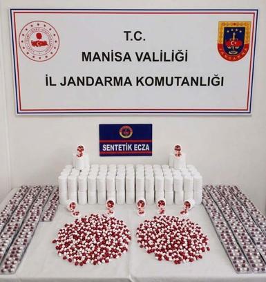 Manisa'da 11 bin 214 sentetik hap ele geçirildi; 1 tutuklama