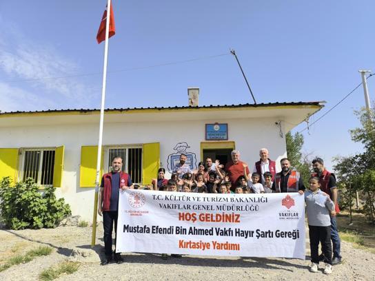 Vakıflar Müdürlüğü’nden kırsaldaki öğrencilere eğitim desteği