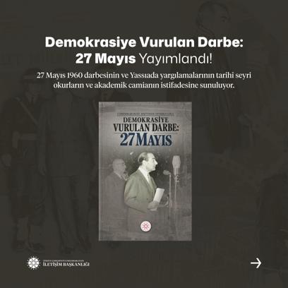 'Cumhurbaşkanlığı Arşivinden Fotoğraflarla Demokrasiye Vurulan Darbe: 27 Mayıs' kitabı yayında