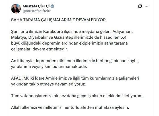 Şanlıurfa'da 5.4 büyüklüğünde deprem (8)