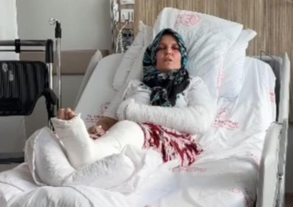 Kavgada 3 çocuk annesinin kolu ve bacağı kırıldı