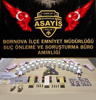 İzmir'de uyuşturucu ve ruhsatsız silah operasyonu: 1 gözaltı