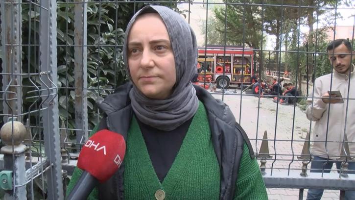 Maltepe'de bina çökmeden önce duvardaki çatakları görüntüleyen işletmeci: Kolon kesme durumu yok