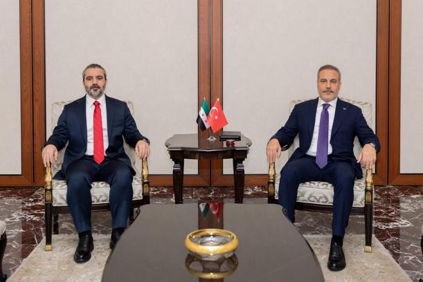Bakan Fidan, Suriyeli mevkidaşı Şeybani ile bir araya geldi