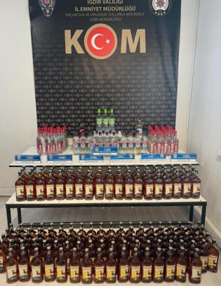 Iğdır’da kaçak içki ve sigara operasyonunda 1 gözaltı