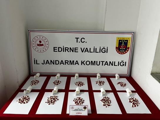 Üzerinde 568 sentetik hap ele geçirilen şüpheli gözaltına alındı