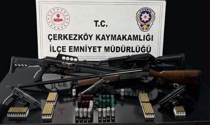Tekirdağ'da silah operasyonunda 10 gözaltı