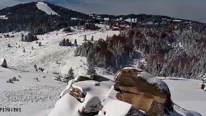 Uludağ’da kar kalınlığı 20 santime ulaştı