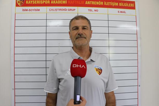 Kayserispor Altyapı Teknik Sorumlusu Çerçioğlu: Hedefimiz şehrin çocuklarından milli takımlara oyuncular göndermek