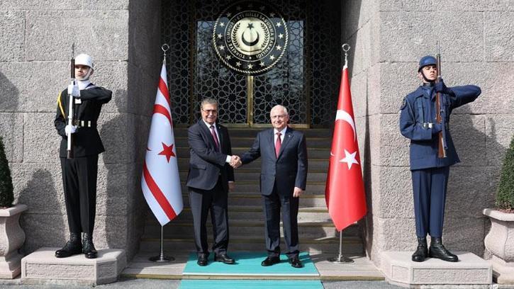 Bakan Güler, KKTC Başbakanı Üstel ile görüştü