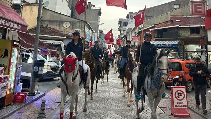 İnebolu'da 3'üncü İstiklal Yolu Atlı Yürüyüşü başladı