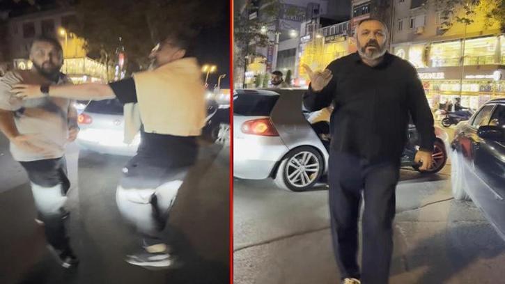 Kağıthane’de Bulgaristan plakalı araçtan inen 2 kişiden motosikletliye tehdit: Seni buraya gömerim